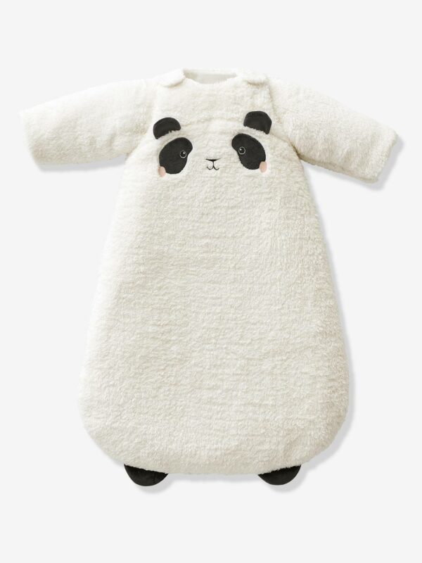Vertbaudet Baby Schlafsack „Panda“ aus Teddyfleece