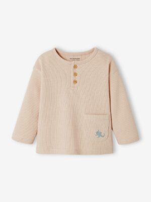 Vertbaudet Baby Shirt mit Henley-Ausschnitt