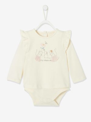 Vertbaudet Baby Shirtbody mit langen Ärmeln