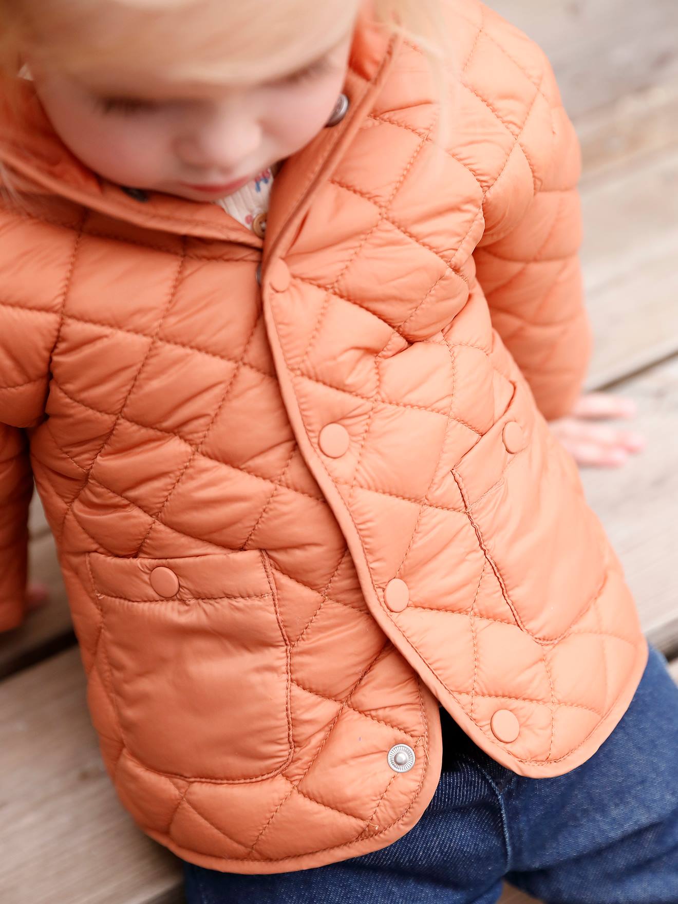 Vertbaudet Baby Steppjacke mit Kapuze & Recyclingmaterial