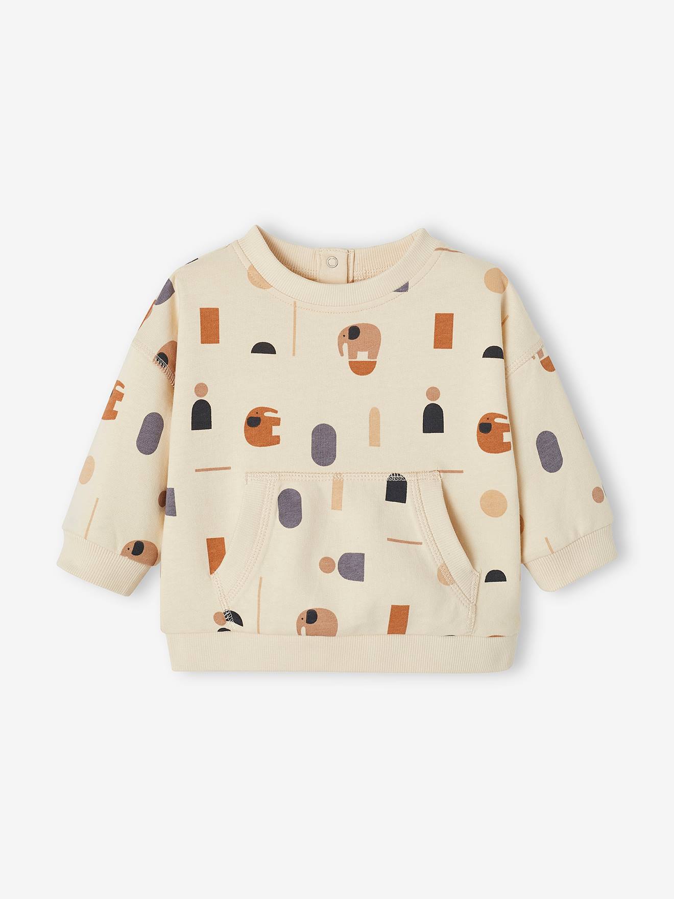 Vertbaudet Baby Sweatshirt mit Kängurutasche Oeko-Tex