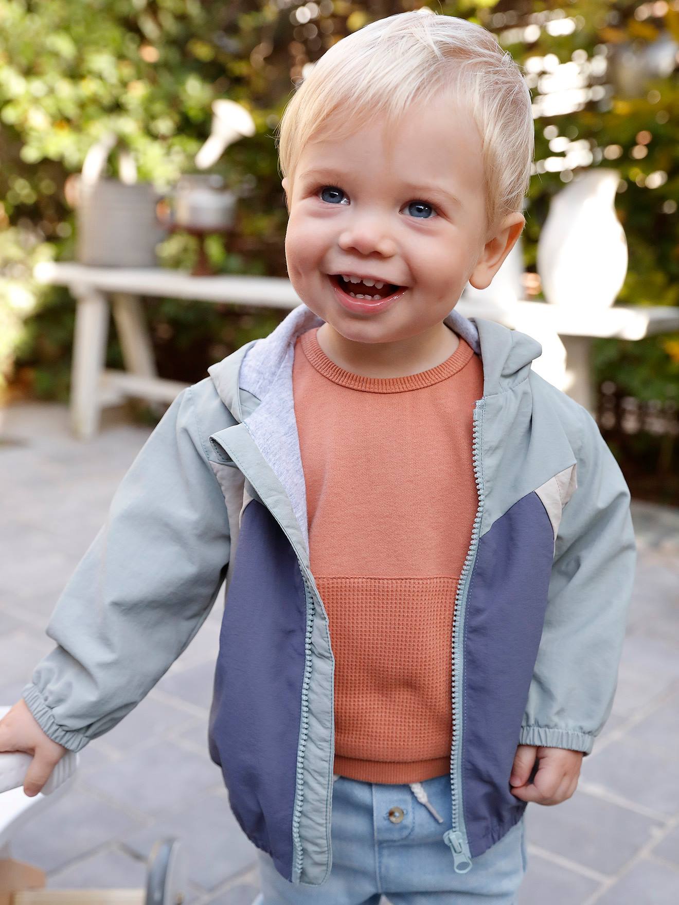 Vertbaudet Baby Sweatshirt mit kurzen Ärmeln