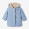 Vertbaudet Baby Wintermantel mit Webpelzfutter und Recycling-Polyester