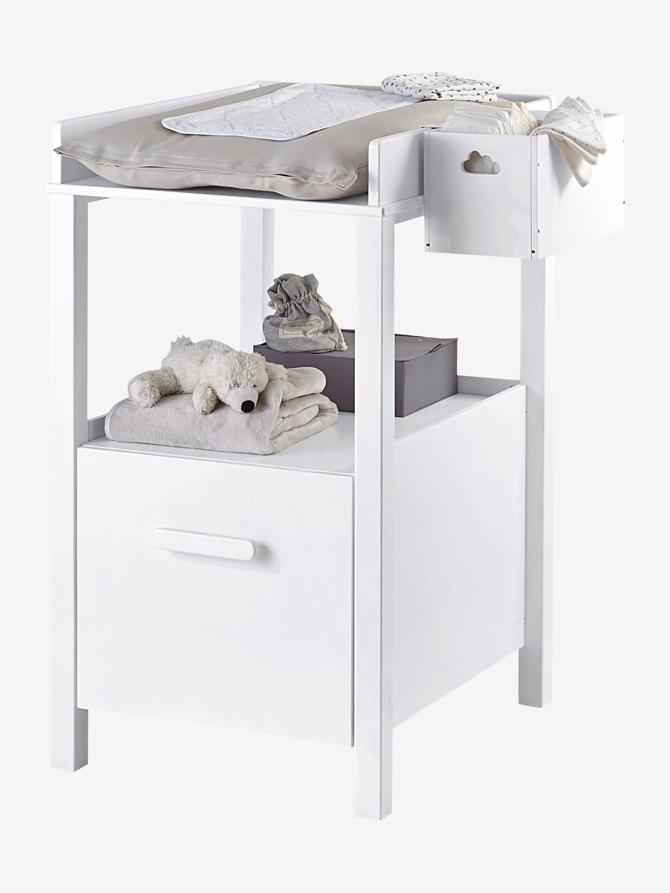 Vertbaudet Babyzimmer Wickeltisch mit 2 Ablagen „Variety“