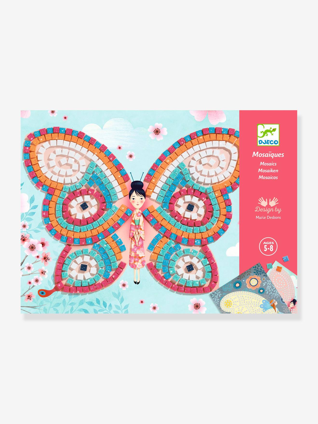 Djeco Bastel-Set Mosaikbilder „Schmetterling“ DJECO