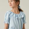 Cyrillus Bestickte Mädchen Bluse CYRILLUS