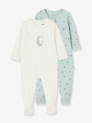 Vertbaudet Bio-Kollektion: 2er-Pack Baby Strampler „Lovely Nature“