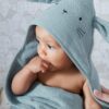 Vertbaudet Bio-Kollektion: Baby Kapuzenbadetuch & Waschhandschuh