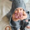 Vertbaudet Bio-Kollektion: Baby-Set aus Badetuch und Waschhandschuh