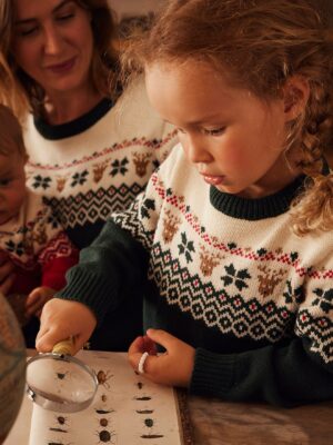 Vertbaudet Capsule Collection: Kinder Weihnachtspullover