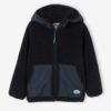 Vertbaudet Jungen Kapuzenjacke aus Teddyfleece