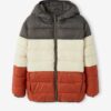 Vertbaudet Jungen Light-Steppjacke mit Wattierung aus Recycling-Polyester  colorblock-farben