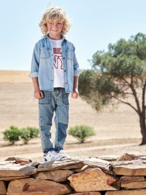 Vertbaudet Jungen Loose-Fit-Jeans