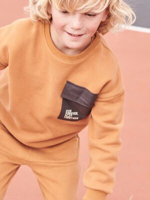 Vertbaudet Jungen Sport-Sweatshirt mit Tasche