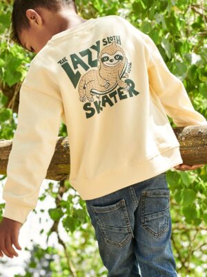 Vertbaudet Jungen Sweatshirt mit Print hinten