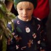 Vertbaudet Jungen Weihnachts-Pullover