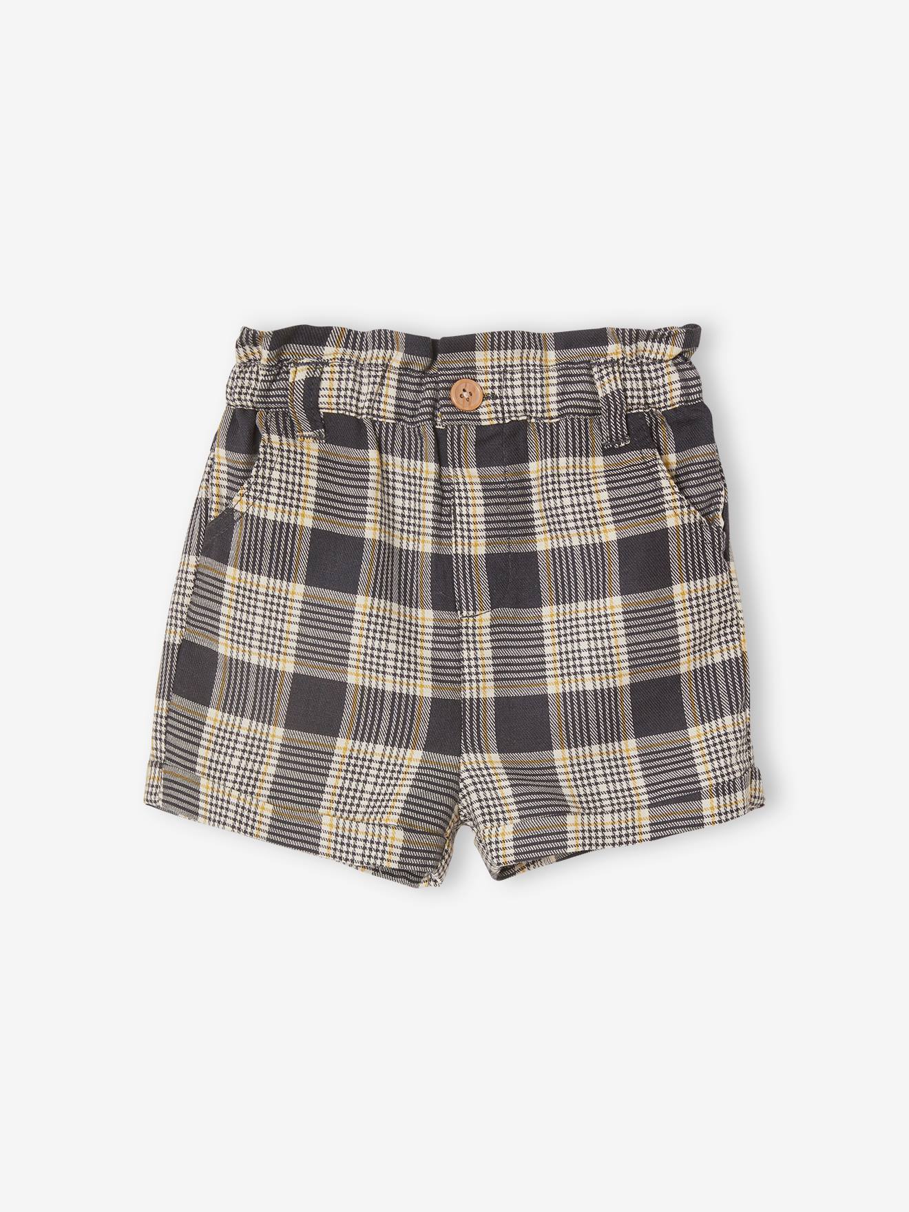 Vertbaudet Karierte Mädchen Baby Shorts