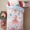 Vertbaudet Kinder Bettwäsche-Set „ABC-Prinzessin“ Oeko-Tex