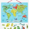 Vertbaudet Kinder Magnet-Puzzle „Welt“ aus Holz FSC