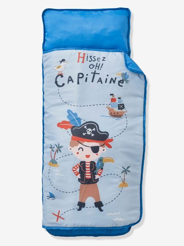 Vertbaudet Kinder Schlafsack mit integriertem Kissen „Piraten Kapitän“