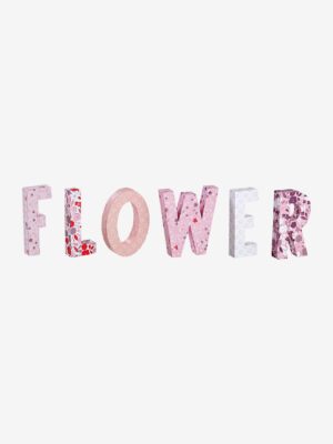 Vertbaudet Kinderzimmer Dekobuchstaben “Flower“
