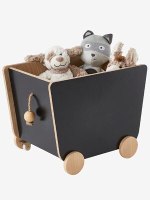 Vertbaudet Kinderzimmer Fahrbare Spielzeugkiste mit Maltafel