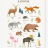 Lilipinso Kinderzimmer Poster „Living Earth“ Europa LILIPINSO