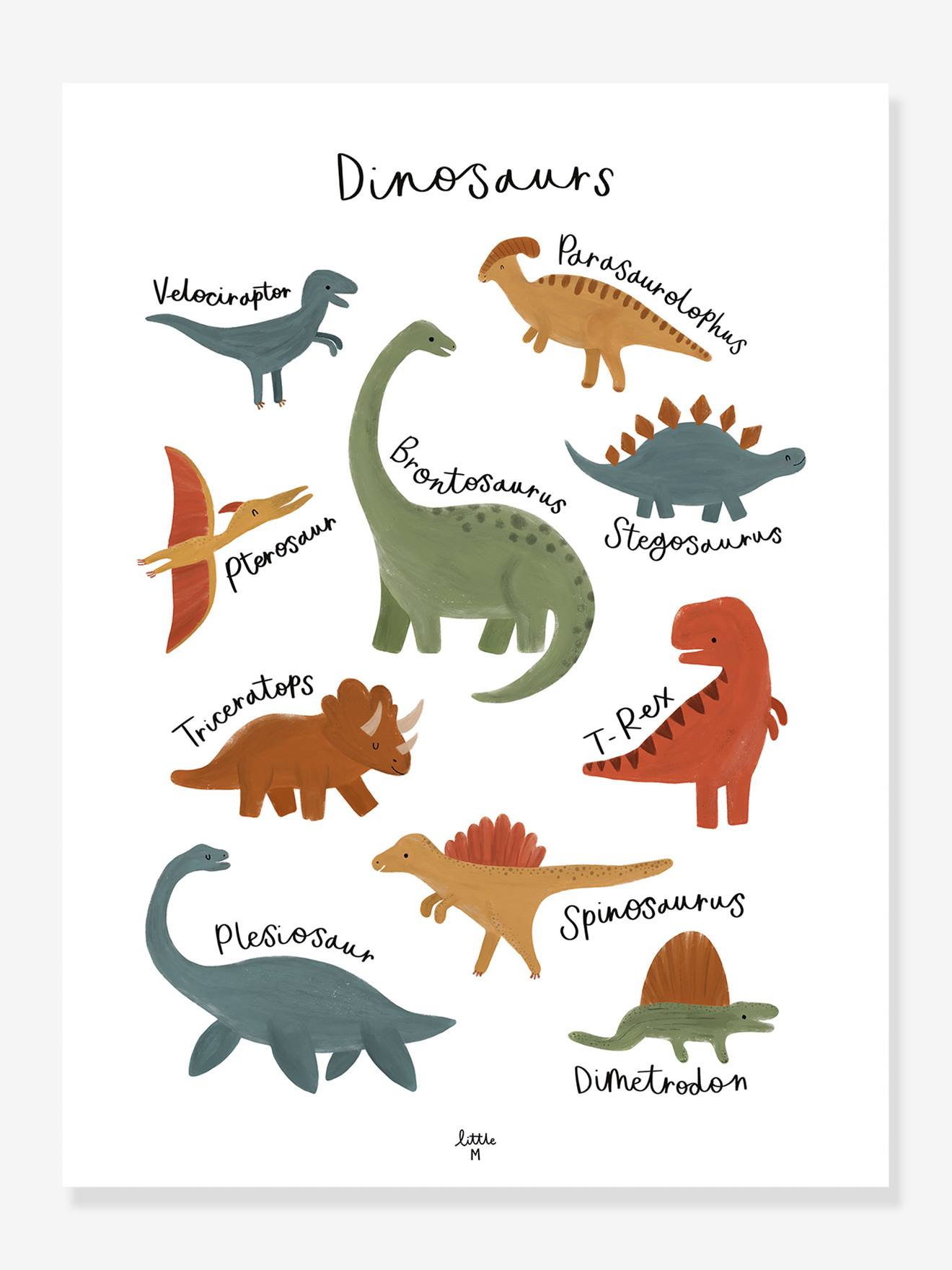 Lilipinso Kinderzimmer Poster mit Dinos „Sunny“ LILIPINSO