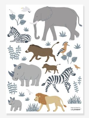 Lilipinso Kinderzimmer Wandsticker Tiere der Savanne LILIPINSO