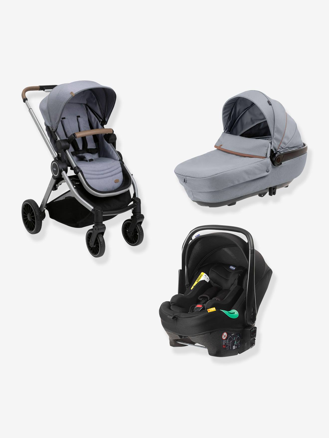 Chicco Kombi-Kinderwagen „Trio Best FriendComfort i-Size“ CHICCO