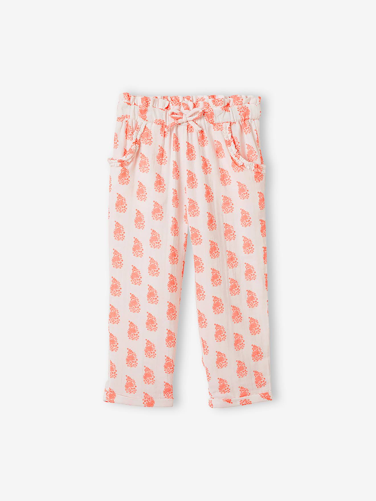 Vertbaudet Mädchen 3/4-Hose mit Blumenprint