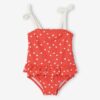Vertbaudet Mädchen Baby Badeanzug mit Tupfen Oeko-Tex