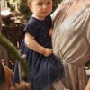 Vertbaudet Mädchen Baby Festkleid aus Satin & Glitzer-Tüll
