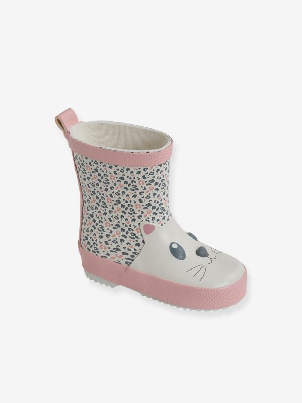 Vertbaudet Mädchen Baby Gummistiefel mit Katze