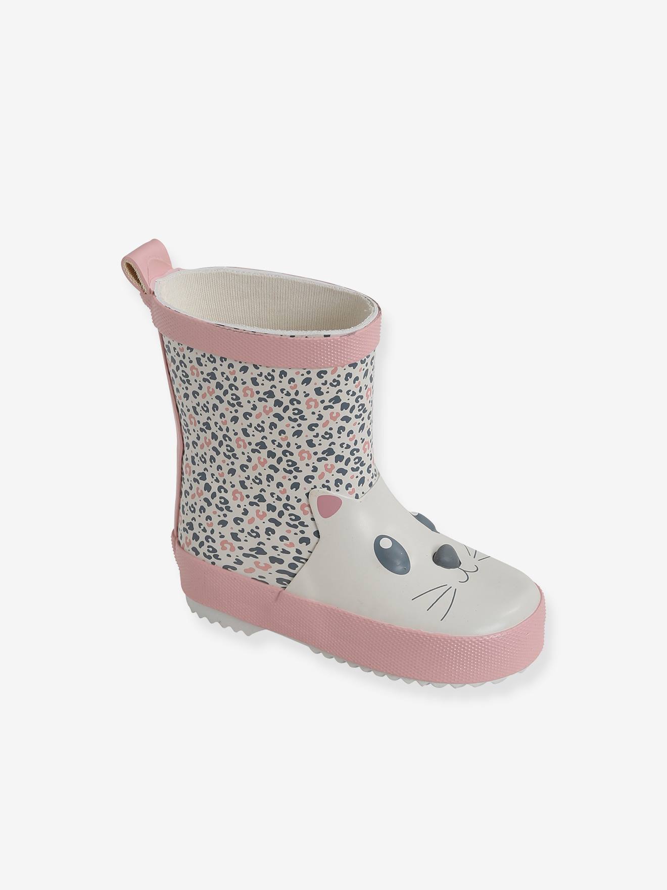 Vertbaudet Mädchen Baby Gummistiefel mit Katze