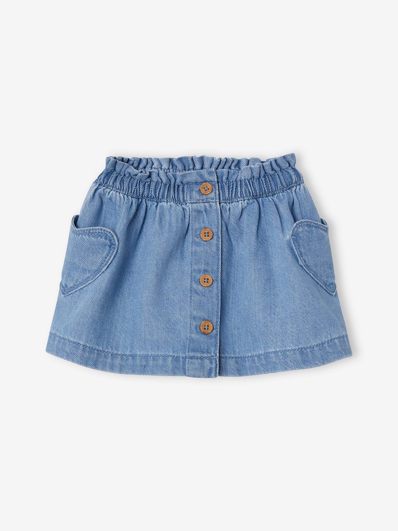 Vertbaudet Mädchen Baby Jeansrock