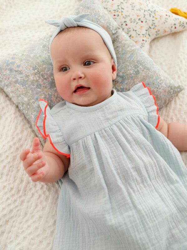 Vertbaudet Mädchen Baby Kleid & Haarband