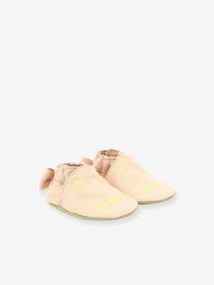 Robeez Mädchen Baby Krabbelschuhe „Soft Soles Goldy Cat“ ROBEEZ hell