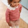 Vertbaudet Mädchen Baby Shorts mit Stoffgürtel