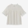 Cyrillus Mädchen Bluse mit Lochstickereien CYRILLUS