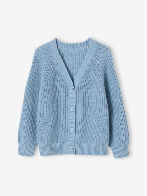 Vertbaudet Mädchen Cardigan aus Rippenstrick Oeko-Tex