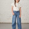 Vertbaudet Mädchen Flare-Jeans
