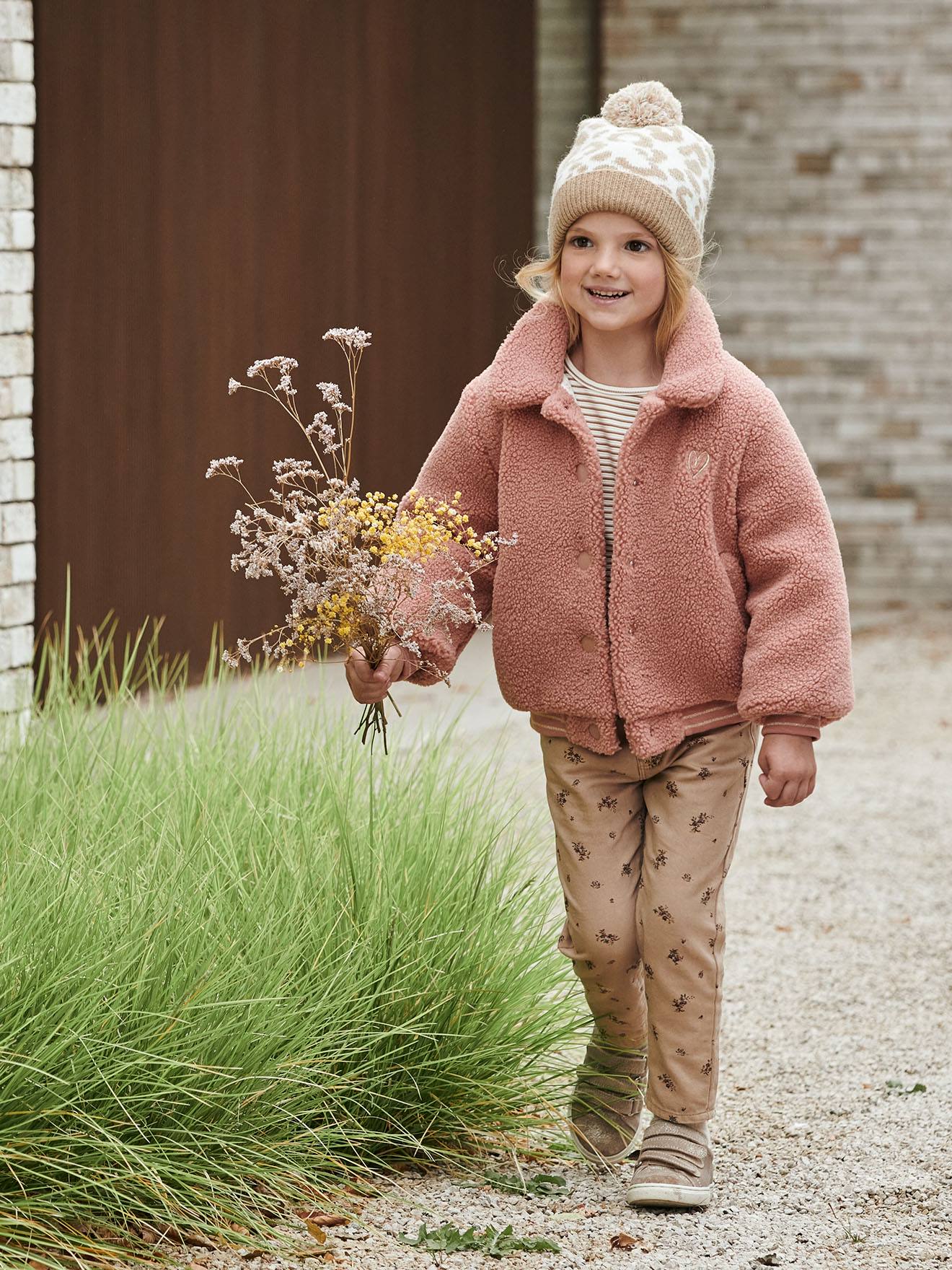 Vertbaudet Mädchen Fleecejacke mit Recycling-Polyester