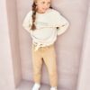 Vertbaudet Mädchen Hose mit Stoffgürtel