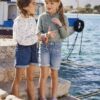 Vertbaudet Mädchen Jeans-Shorts