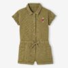 Vertbaudet Mädchen Jumpsuit mit Volantärmeln