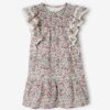 Vertbaudet Mädchen Kleid mit Volantärmeln