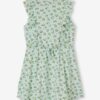 Vertbaudet Mädchen Kleid mit Volants Oeko-Tex