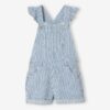 Vertbaudet Mädchen Latzshorts mit Volants