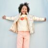 Vertbaudet Mädchen Light-Steppjacke in Metallic-Optik mit Recyclingmaterial